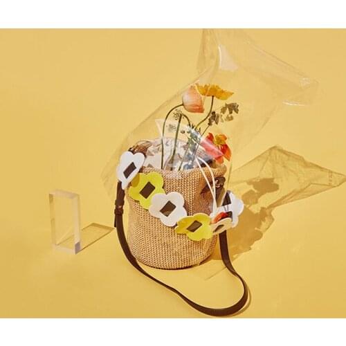 2019 Handmade women Handbag Vintage Retro Beach bag Straw Rope Knitted big Messenger Bag Lady Fresh Paper pack for Summer Tote