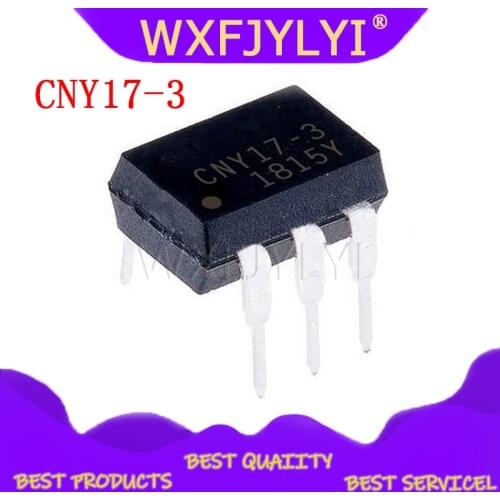 10PCS CNY17-3 DIP6 CNY17 Transistor output optocouplers NPN Phototransistor New original