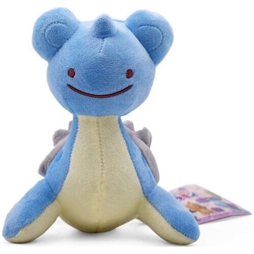 15cm Pokemon Lapras Plush Toys Dolls Kawaii Pendant Clip Soft Stuffed Peluches Gifts for Children Kids