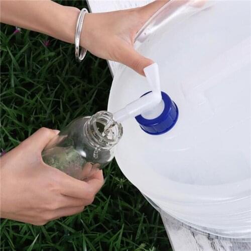 5L 10L 15L Outdoor Collapsible Foldable Water Bags Container Hiking Camping Portable Survival Water Storage Carrier Bag