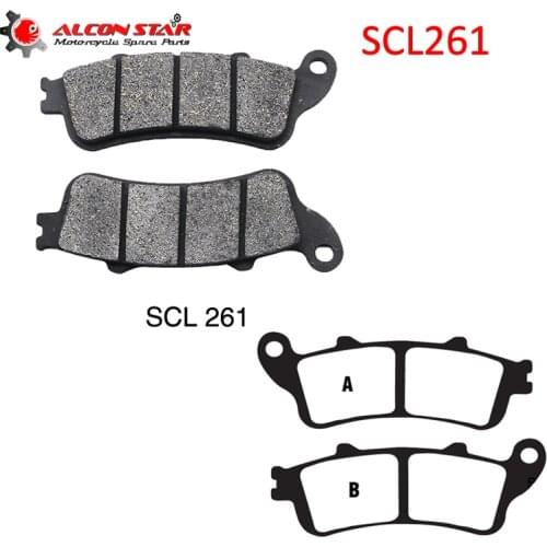 Alconstar- 1 Pair Motorcycle Rear&Front Brake Pads for Honda FJS400 FJS600 NT650 NT700 VFR800 XL1000 CB1100 CBR1100 Racing