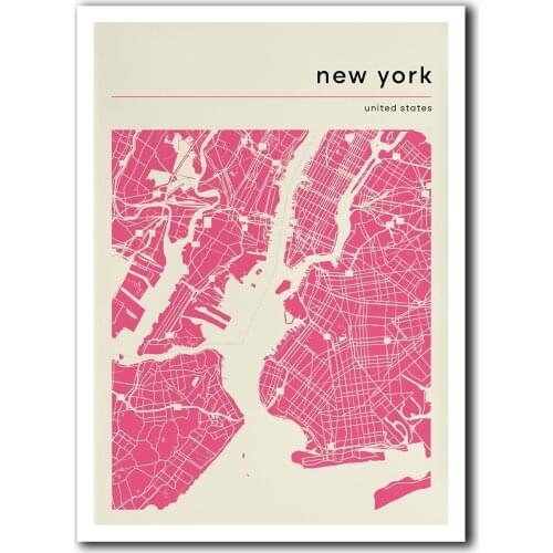 Kaunas, Lithuania Map Art Print, Scandi, Retro, Gift, Map Wall Art, Map Poster, New York Map Print,Map City, Street Map Print