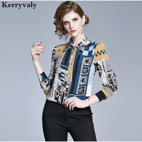 Женские рубашки с длинным рукавом Kerryvaly China At AliExpress