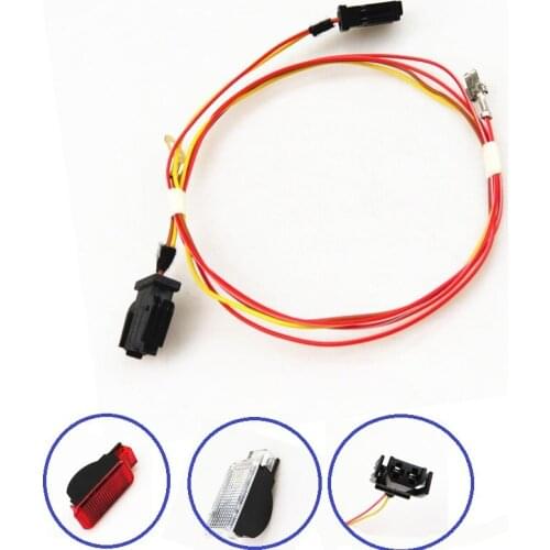 Red/White Door Panel Warning Lights Lmap Cable Harness Wire Plug For A1 A3 A4 B8 A5 A6 A7 A8 Q3 Q5 Q7 TT Seat Leon Toledo Ibiza