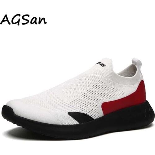 Big Size Running Shoes Men Breathable Summer Mens Sneakers Slip On Outdoor Jogging Shoes Mesh Sport Trainers Zapatillas Hombre