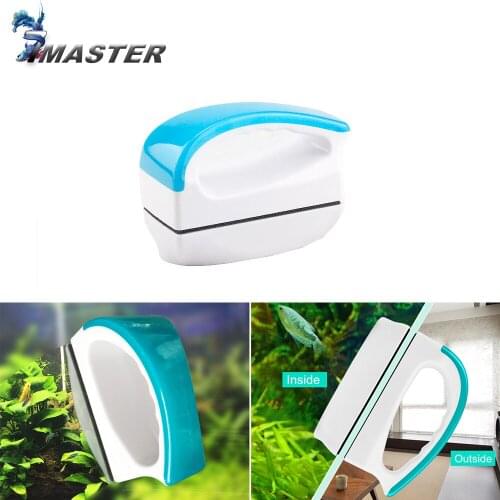 New Design Magnetic Aquarium Fish Tank Glass Algae Scraper Cleaner Magnetic Brush Aquarium Tank Fish Tools Floating Brush