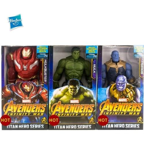 Hasbro Marvel Avengers Infinity War Titan Hero Series Robert Bruce Banner Thanos Hobbies Model Action Figure Kids Toy Gift