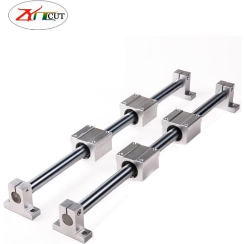 8 10 12 16 20 25 30mm Straight optical axis set bracket slide sleeve guide rod woodworking guide rail DIY cylindrical guide rail
