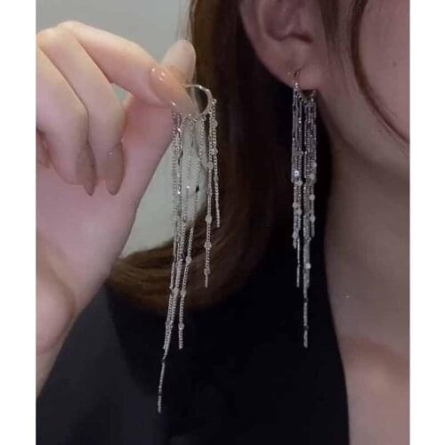 2020 New Fahion Womens Earrings Elegant Temperamental Swwet Tassels Earrings for Women Bijoux Korean Boucle Jewelry Wholesale