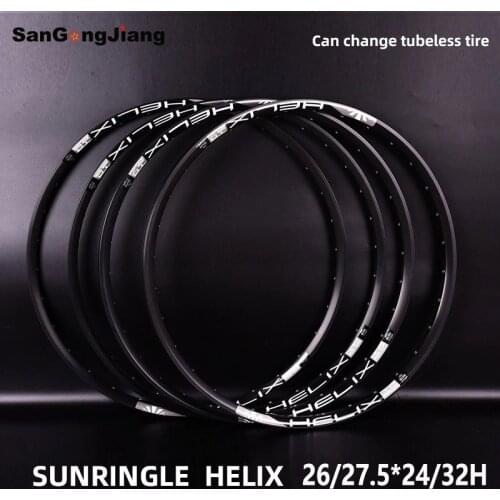 SUNRingle Bicycle rim Aluminum alloy Mountain/road bike HELIX TR25/TR27 29/27.5/26 inch 24H 32H XC TRAIL vacuum wheel rim
