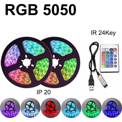 LED Strip Light Non Waterproof DC12V Ribbon Tape Brighter SMD2835/5050 Cold White/Warm White/Ice Blue/Red/Green/blue