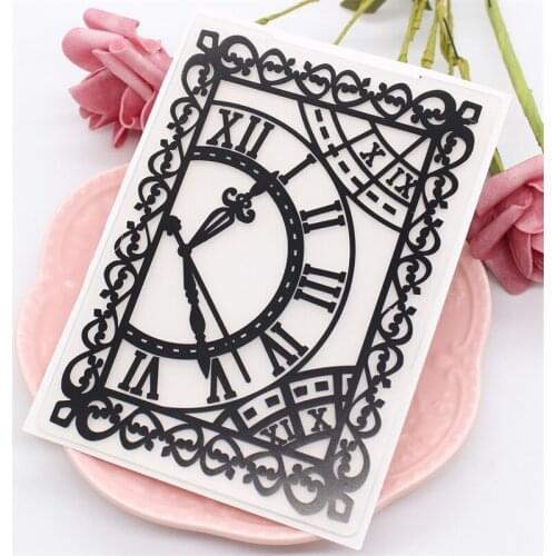 YPP CRAFT Clock Plastic Embossing Folders for DIY Scrapbooking Paper Craft/Card Making Decoration Supplies