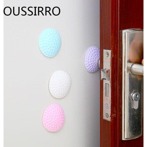 2pcs Thick Silent Quiet Golf Door Rear Wall Anti Collision Mat Anti Touch Pad Door Handle Wall Protection Cushion Shock Pad
