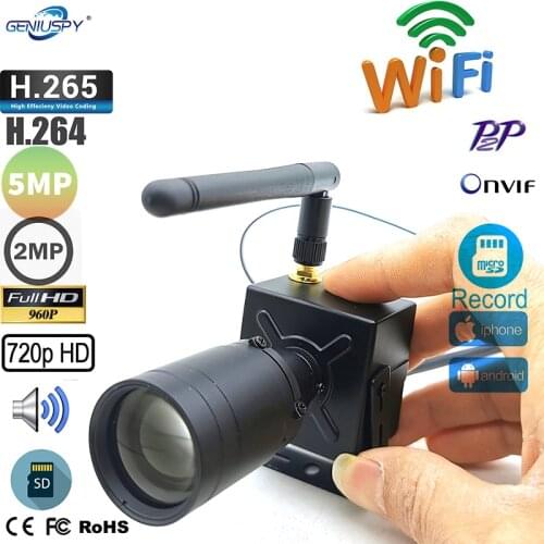 Wireless Security Remote Control Monitoring Motion Detection Wifi Mini camera 1080P 5MP Wireless IP Network Audio TF Card Slot