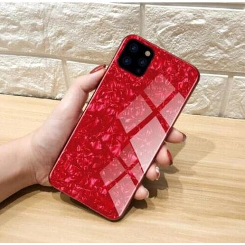 Tempered Glass Case For iPhone 11 Pro MAX 7 8 6 6S Plus Shell Pattern Full Cover For iPhone X XR XS MAX Conch Cases Coque
