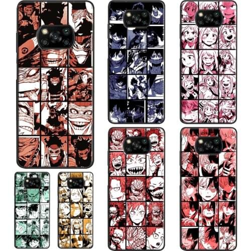 Bakugo Izuk Todoroki Collage BNHA For Xiaomi Mi 11 Lite 10T Pro Mi Note 10 Lite Mi 11 Ultra Phone Case For POCO X3 Pro F3 M3