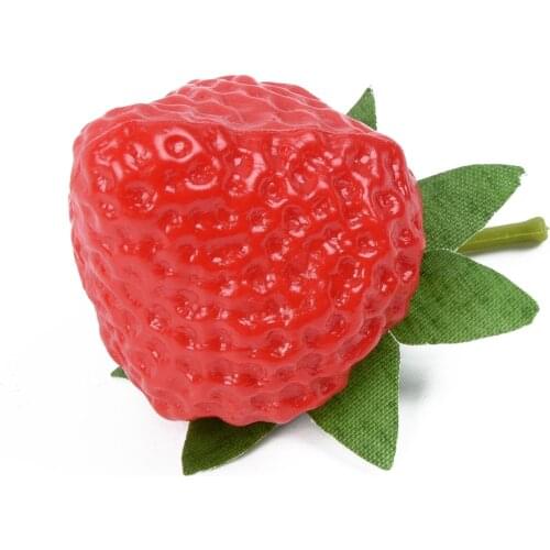 Fake Strawberry Plastic Artificial Fruit Simulation Strawberry Model Ornament Craft Photography props Window Decoration 3.6*3cm