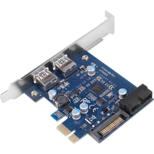 SRAPCI019 Adapter Card, Sata Powered Usb3.0 Expansion Card Supports Windows 7, Xp, Vista and Other Operating Systems