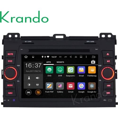 Krando 7" Android 9.0 car navigation entertainment system for toyota prado 2002-2009 audio radio gps dvd player WIFI 3G DAB