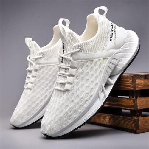 Fashion Men Sneakers Mesh Casual Shoes Lac-up Mens Shoes Lightweight Vulcanize Shoes Couples Walking Sneakers Zapatillas Hombre
