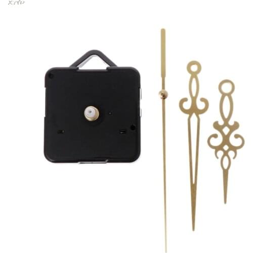 Quartz Clock Movement Mechanism Hands Wall Repair Tool Parts Silent Kit Set DIY Gold Pointer 16