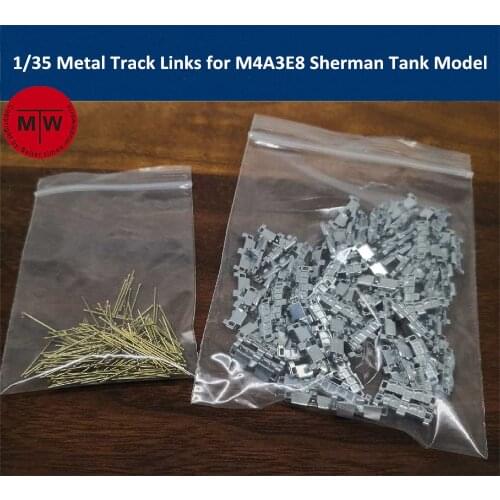 1/35 Scale Metal Track Links for M4A3E8 Sherman Tank Model w/metal pin Need Assemble