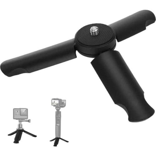 Mini Tripod Stand for Selfie Stick Monopod Stabilizer Mount for DSLR Cameras, Portable Folding Stand for Projectors, Gimbals