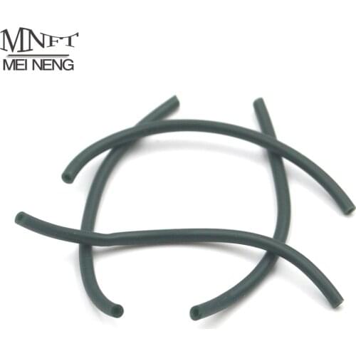 MNFT 20pcs 2mm*5cm Premium Carp Fishing Silicone Rubber Tube Sleeve For Hair Rig Making Carping Accessories