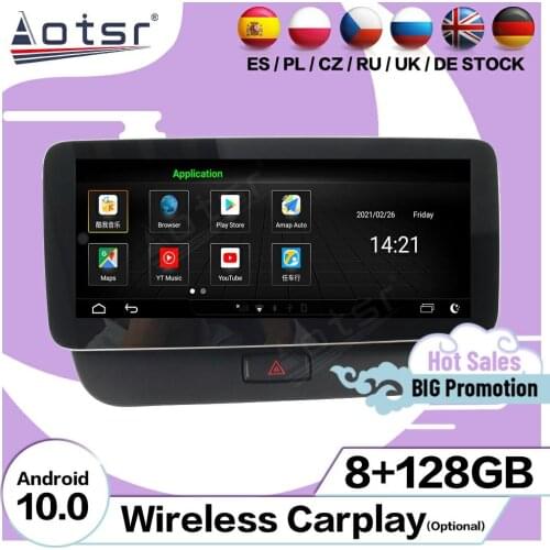 8+128GB Multimedia Android 10 Player For Audi Q5 2009 2010 2011 2012 2013 2014 2015 2016 GPS Navi Auto Car Radio Video Head Unit