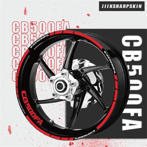 Wheel stripe sticker combination waterproof motorcycle sticker fashion tire decal for Honda CB500FA CB500 FA