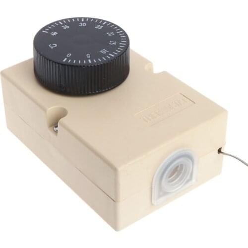 AC220V 0-40 Temperature Switch Capillary Thermostat Controller w waterproof box