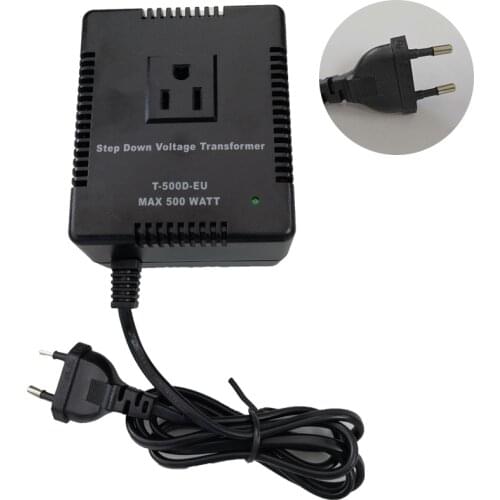 Voltage Converter Transformer Heavy Duty Compact Step Down 220 to 110 Volt Light Weight Travel For Hair Straightener Toothbrush