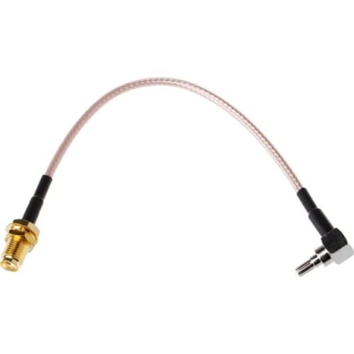SMA Female to CRC9 Right Angle Connector RG316 Pigtail Cable 15cm 6"