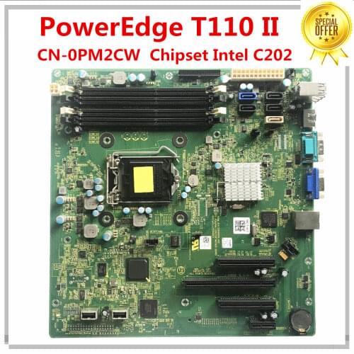 SZWXZY For Dell PowerEdge T110 II Desktop Motherboard CN-0PM2CW 0PM2CW PM2CW MainBoard 100% Tested Fast Ship