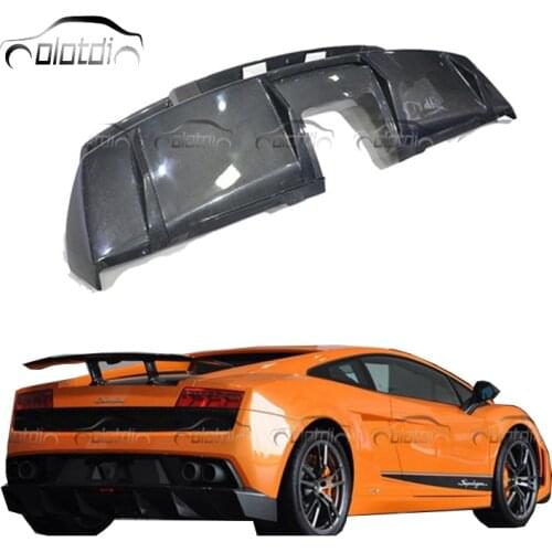 Carbon Fins Spoiler Winglet Splitter Rear Bumper Lip Diffuser For Lamborghini Gallardo LP550 LP560 LP570