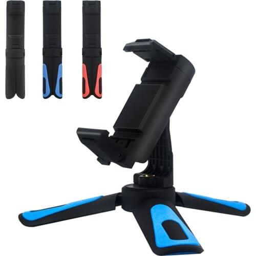 360 Rotating Cellphone Stand Holder Desk Table Tripod Bracket Portable Phone Support Clip