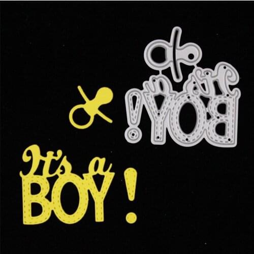 YPP CRAFT Its a Boy Metal Cutting Dies Stencils for DIY Scrapbooking/photo album Decorative Embossing DIY Paper Cards
