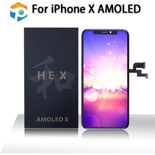 YWEWBJH Grade For i Phone X OLED LCD Display LCD Display Touch Screen Digitizer Assembly For i Phone X XS 11 Pro XSMax XR HEX