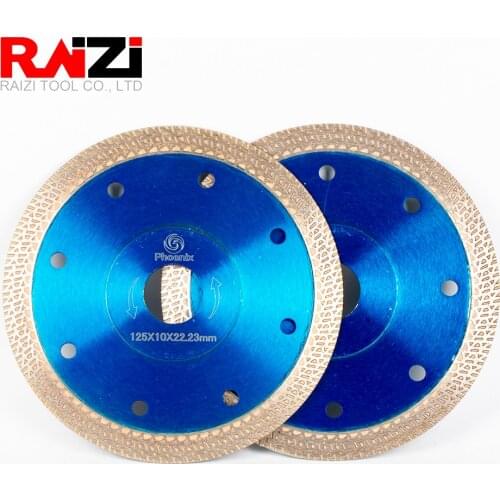 Raizi 1Pcs 125mm Turbo Diamond Tile Saw Blade Disc Porcelain Tile Ceramic Cutting Blades For Angle Grinder Diamond Saw Blade