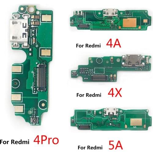 10 Pcs/lot USB Port Charger Dock Connector Charging Port Board Flex For Xiaomi Redmi K30 4A 4X Prime 5 6 Note 3 5 6 S2 5A 7 Pro