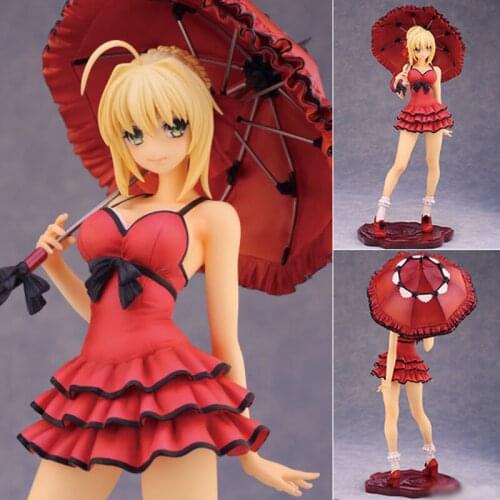 Anime Fate Stay Night Fate/Extra Saber Nero Claudius Red dress PVC Action Figure Collectible Model Toys Doll Gift