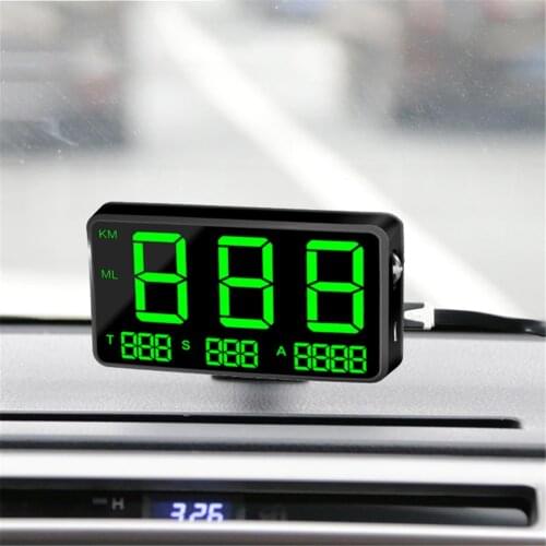 Car GPS Speedometer Speed Display C80 Digital KM/h MPH For Bike Motorcycle HUD Head-up Display Car Electronics