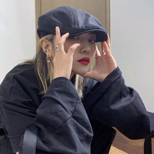 Spring Autumn Linen Japanese Thin Berets Hat Solid Color Men Octagonal Hats Outdoor Classic Trucker Hat Bob Newsboy Gorro