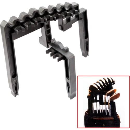 Golf 9 Iron Club ABS Shafts Holder Stacker Fits Any Size of Bags Organizer Golf Accessories Heads Black of Bags