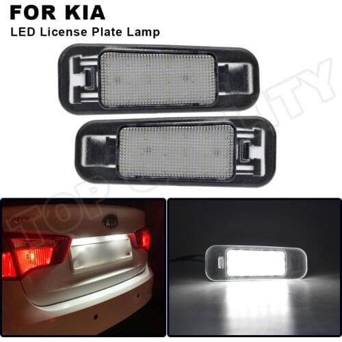 For Kia Rio 2005-2011 Rio5 2006-2011 Car Rear High Brightness White LED License Plate Light Number Plate Lamp OEM# 925011G000