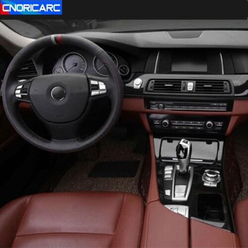 Chrome ABS Console Headlight Switch Buttons Frame Decoration Cover Trim Replacement 3pcs For BMW F10 F11 f01 f02 f03 F07 F25 F26