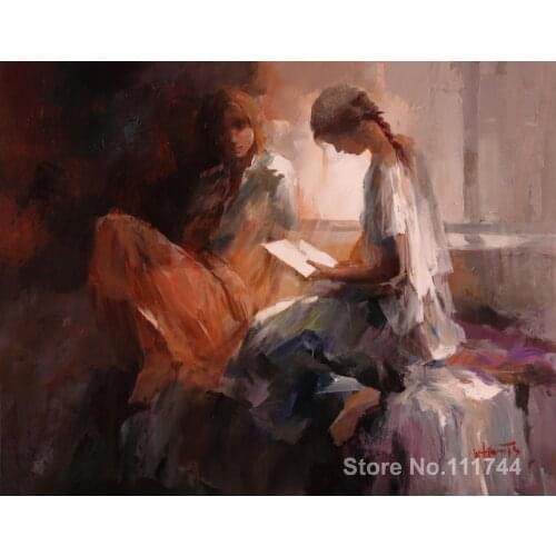 Art for living room wall A letter for two friends by Willem Haenraets paintings High Quality Hand painted