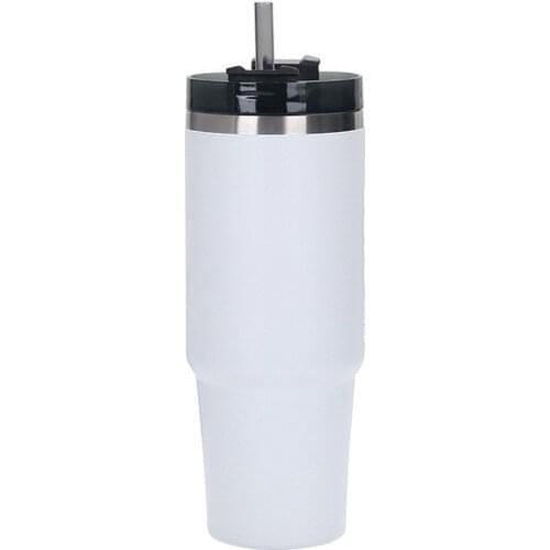 Insulation And Cold Ice Tyrant Cup Travel Mugs Portable Large Capacity Stainless Steel With Straw