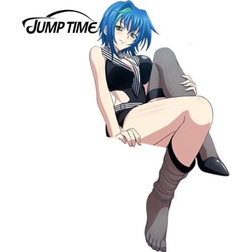 JumpTime 13cm x 7.3cm Car Sticker Anime High School DxD Sexy Hot Girl Xenovia Vinyl Car Window Bumper Sticker Beautiful Graphic