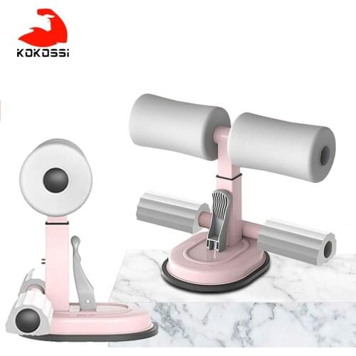 KoKossi Double Sit Up Bar Floor Assistant Abdominal Exercise Stand Ankle Support Trainer Workout Equipment for Home Gym Fitness